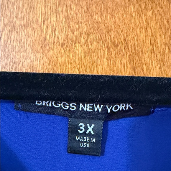 George Royal Blue Cowl Neck Blouse - Picture 2 of 3